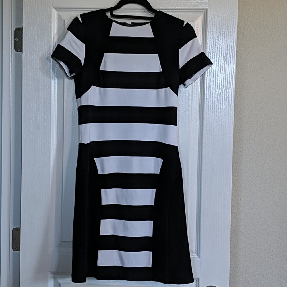 Michael Kors Colorblock Striped Dress
